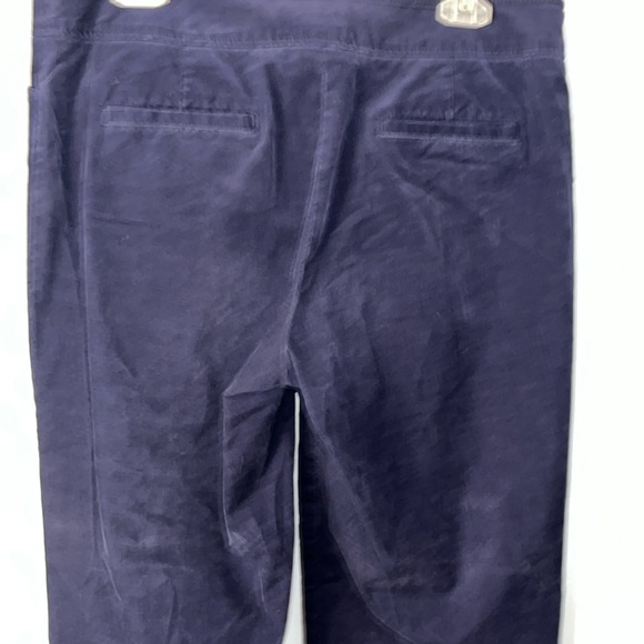 Lily Pulitzer Blue Corduroy Cropped Wide Leg Size 14 - Picture 6 of 9